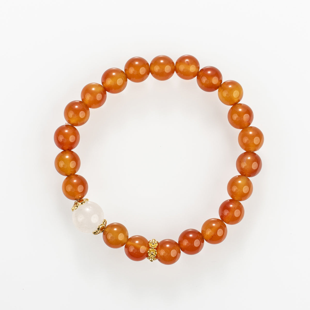 Champagne Agate Bracelet: Subtle Elegance with Grounding Energy