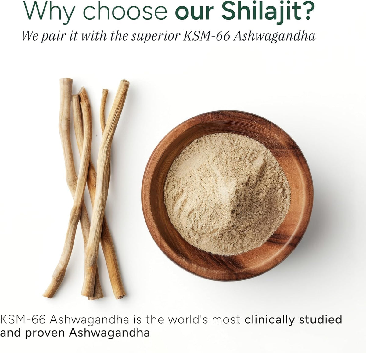 KSM-66 ashwagandha root with the shilajit gummies