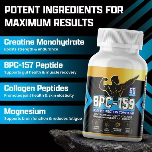 LUXRY Peptide Capsules with Creatine, Collagen & Magnesium, Gluten Free, 60ct