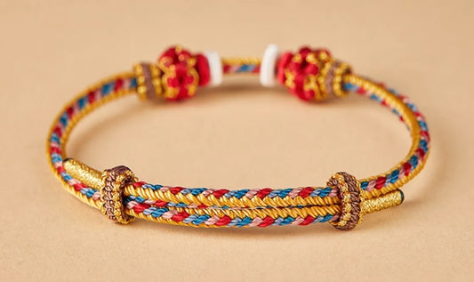Dunhuang-Inspired Hand-Woven Bracelet: A Quiet Blessing from the Silk Road
