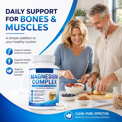 Magnesium complex capsule in a daily routine scene