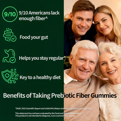 Fiber Gummies – 5g Prebiotic Fiber, 0g Sugar, Vegan, Raspberry Lemon, 60 Gummies