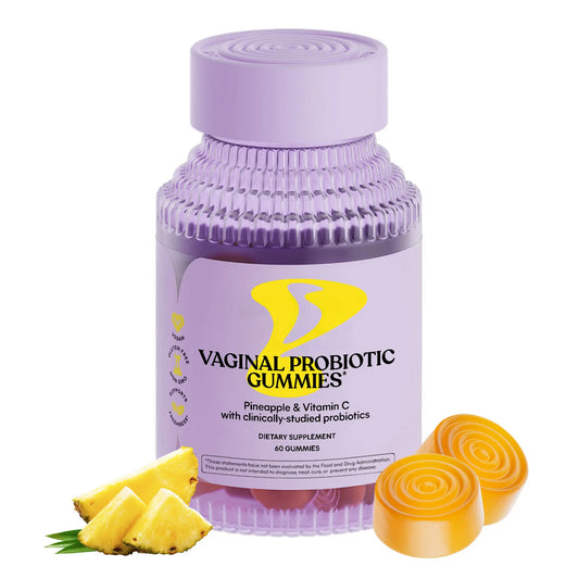 Lemme Purr Gummies - Vaginal Probiotic for Women - Balanced pH, Healthy Odor, Yeast Balance & Flora Support - Tasty Pineapple (60 Count)