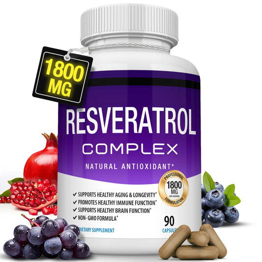 Resveratrol Supplement 1800mg Natural Antioxidant