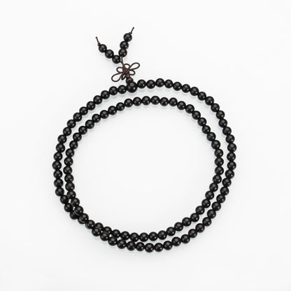 Zitan Rosewood 108 Bead Mala: Handcrafted Prayer Beads