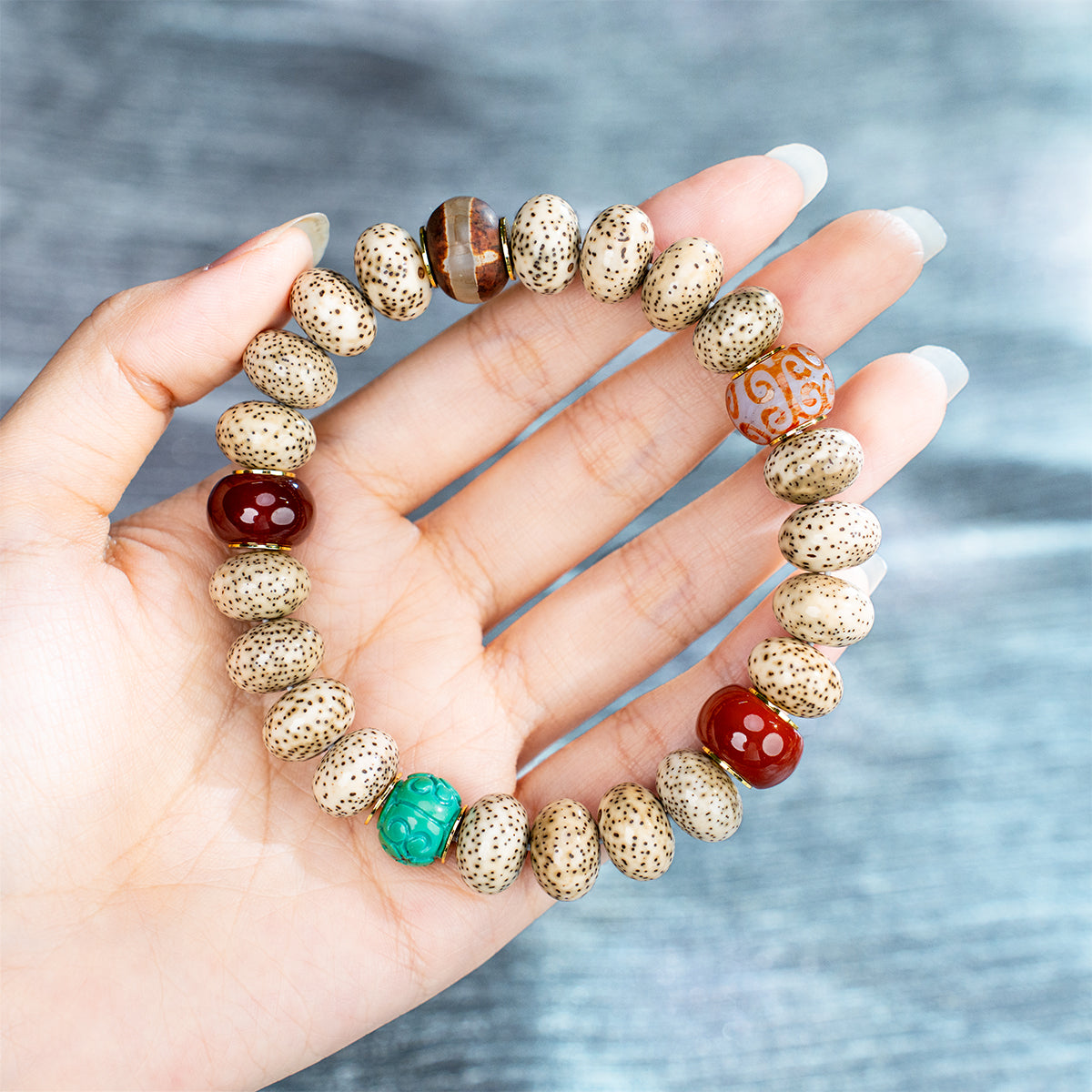 Agate Bracelet Quiet Shield Agate for bring protection