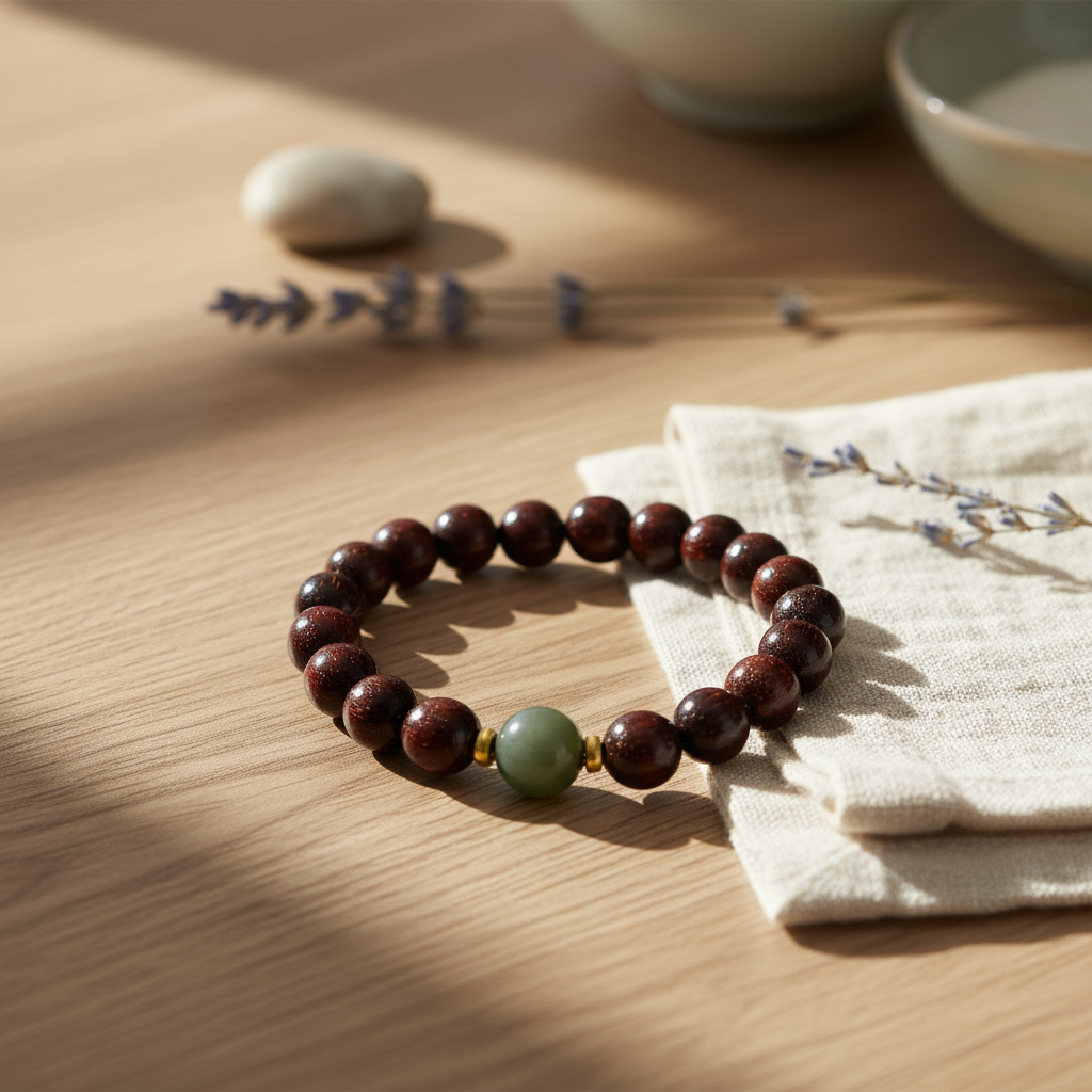 Red Sandalwood Bracelet: Warm, Grounding Beads for Daily Protection