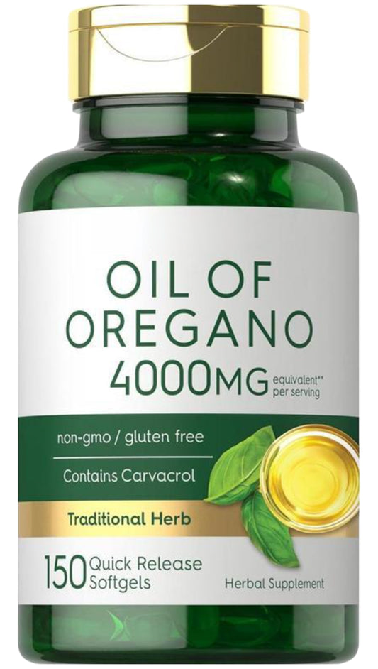 Oil of Oregano Softgels 4000mg with Carvacrol - 150 Quick Release Softgels