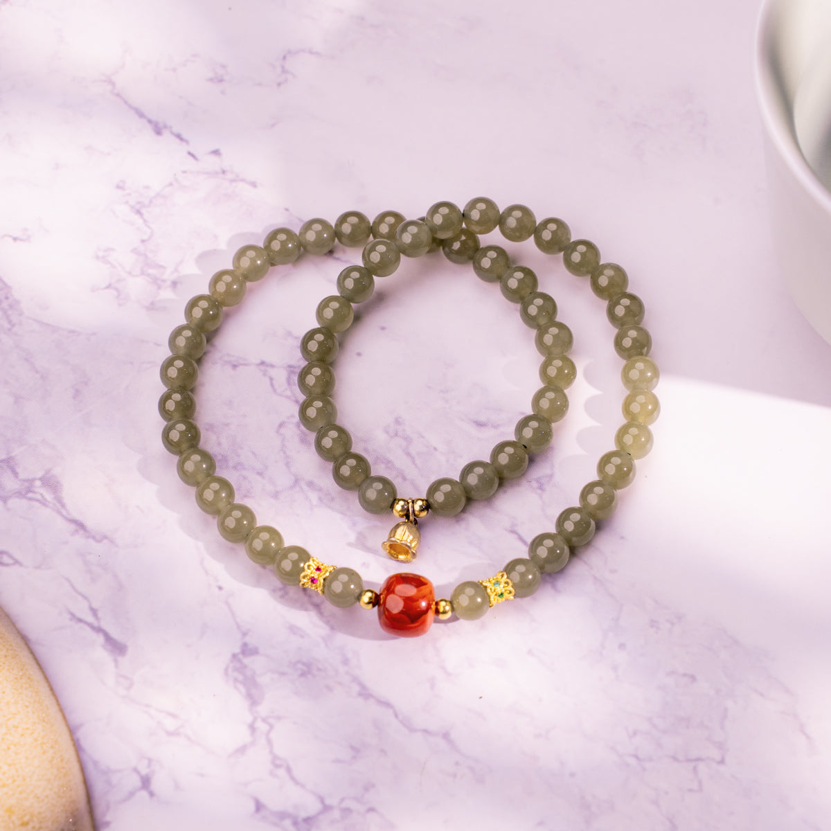 The Grounded Band Agate Jade for emotional healing