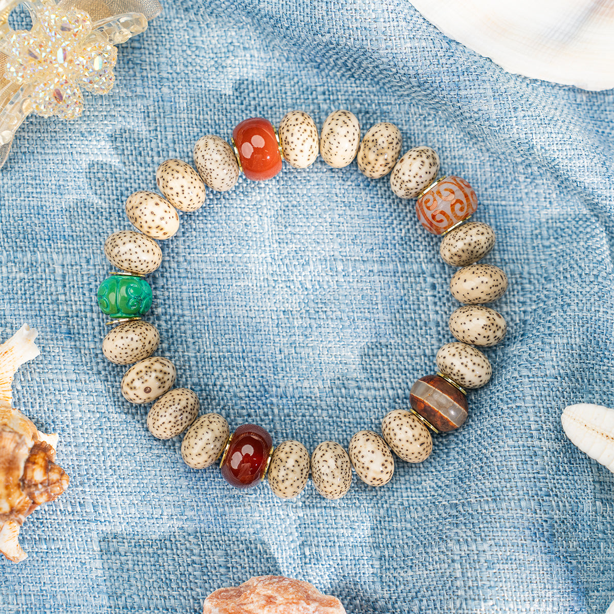 Agate Bracelet Quiet Shield Agate for bring protection