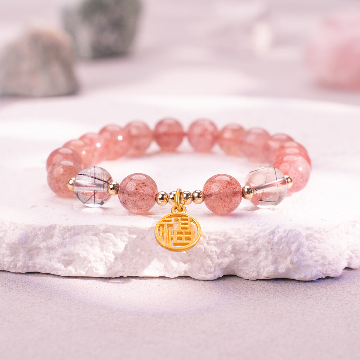 A Crystal Bracelet: Crystal to for daily grounding and mindful focus