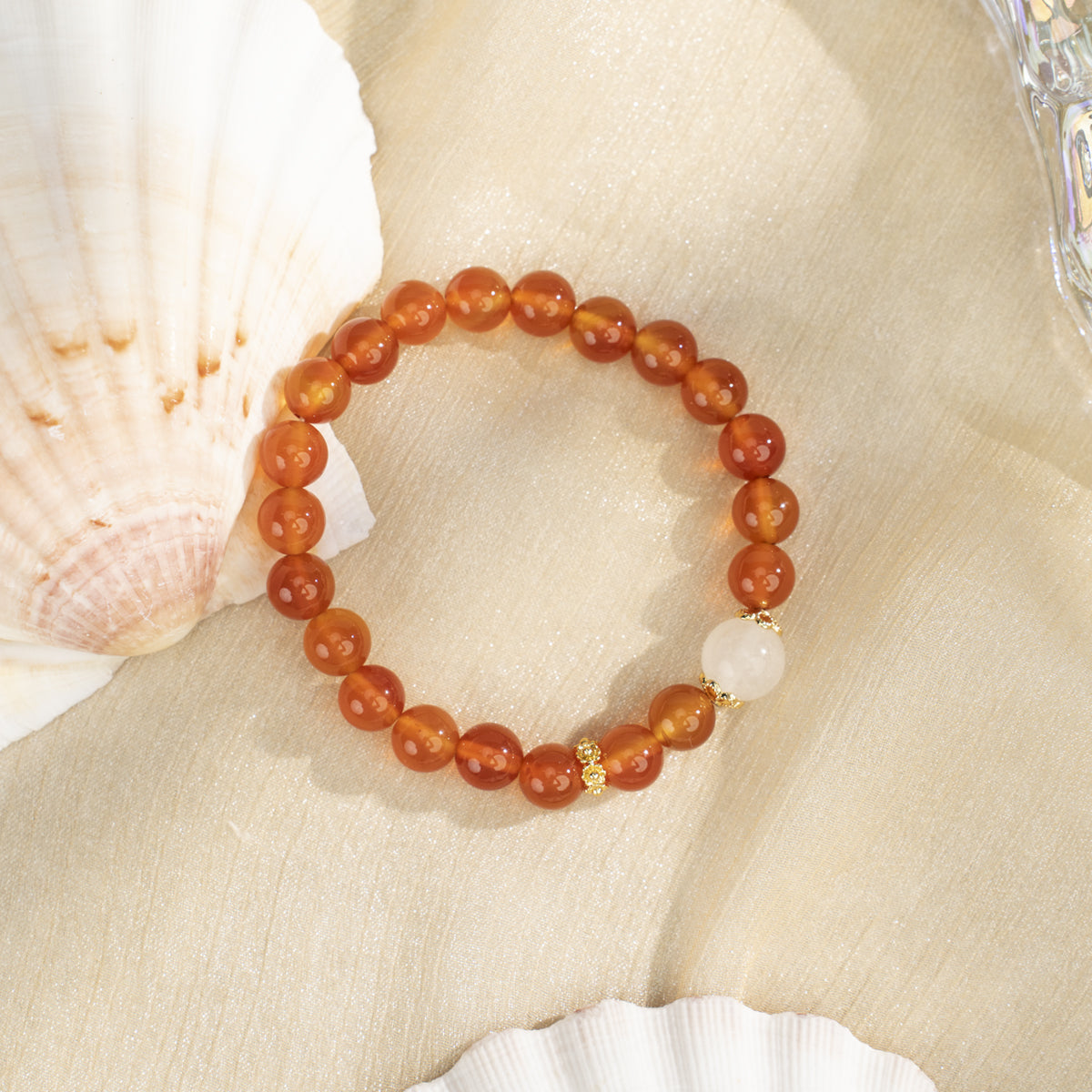 Champagne Agate Bracelet: Subtle Elegance with Grounding Energy