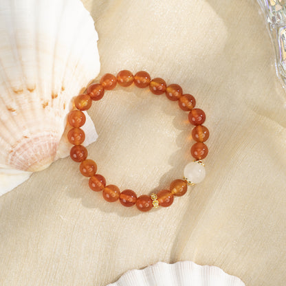 Champagne Agate Bracelet: Subtle Elegance with Grounding Energy