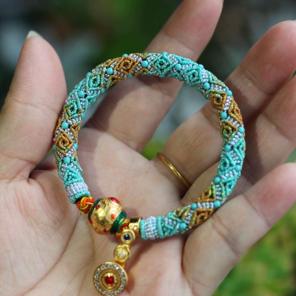 Meander Pattern Bracelet DIY Kit — Make Your Own Woven Bracelet