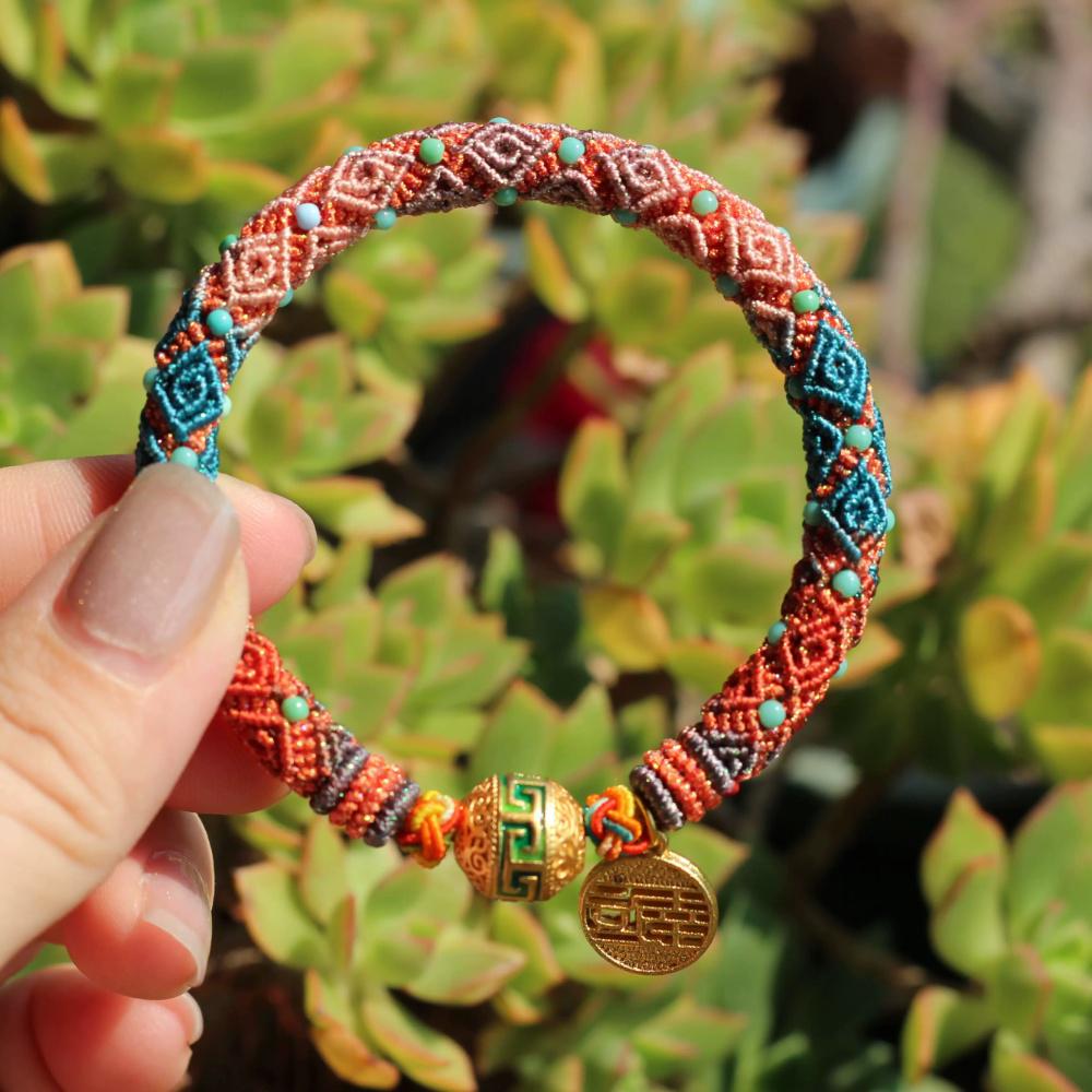 Meander Pattern Bracelet DIY Kit — Make Your Own Woven Bracelet