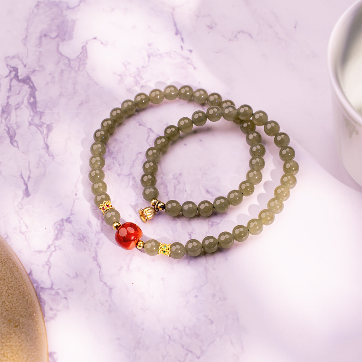 The Grounded Band Agate Jade for emotional healing