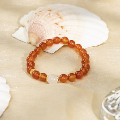 Champagne Agate Bracelet: Subtle Elegance with Grounding Energy