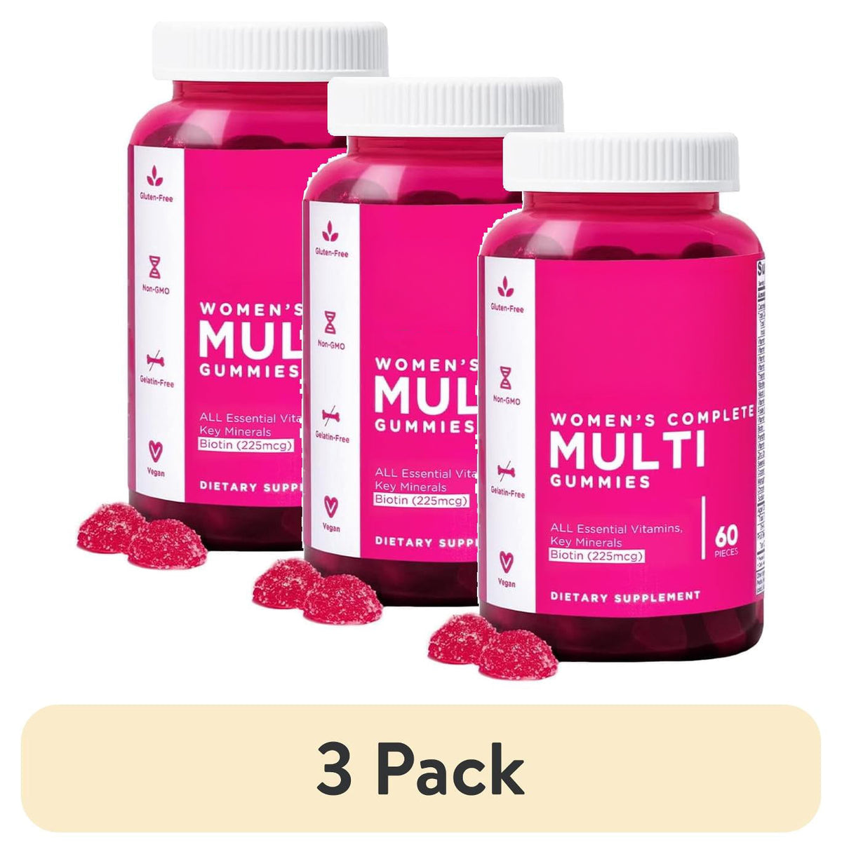 Goli Women's Complete Multivitamin Vegan Gummies, 60 Count
