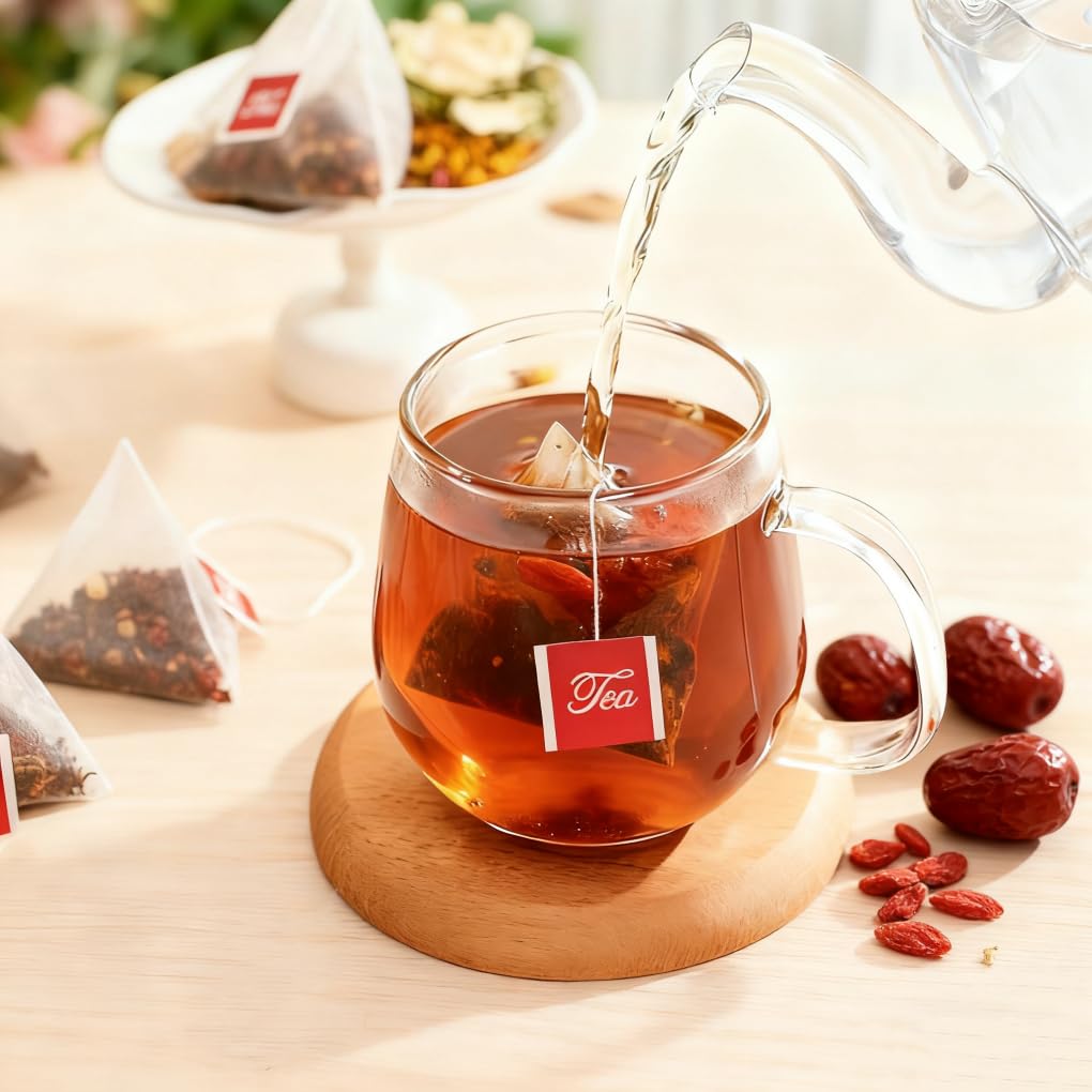Ginseng Five Treasures Tea, Natural Chinese Herbal Kidney Cleanse detox Tea for Men and Women