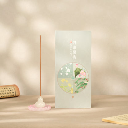 Four seasons Handmade Incense Gift Set – 4 Fragrances Natural Incense Sticks Set