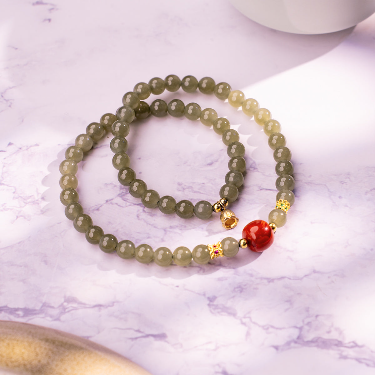 The Grounded Band Agate Jade for emotional healing