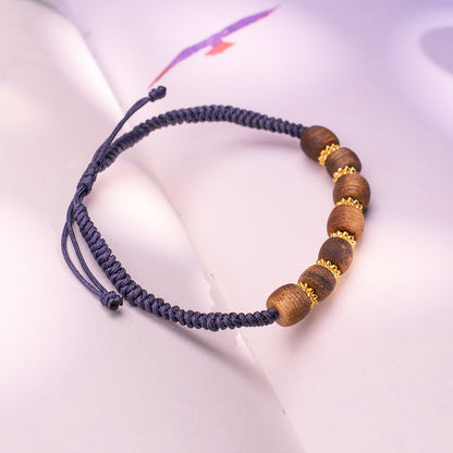Wrist talisman a Agarwood piece for steady focus, calm and personal growth