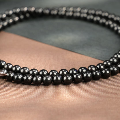 Zitan Rosewood 108 Bead Mala: Handcrafted Prayer Beads