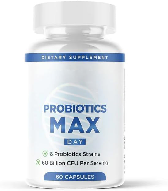Bella All Natural Probiotics MAX Day - 8 Probiotics Strains - 60 Capsules
