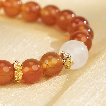 Champagne Agate Bracelet: Subtle Elegance with Grounding Energy
