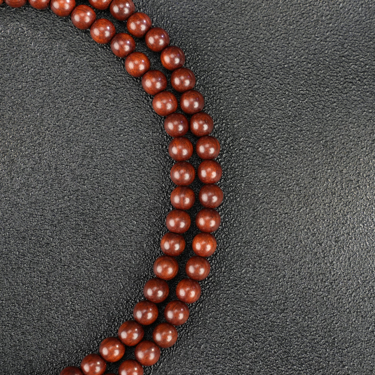 Red Rosewood 108 Bead Mala: Handcrafted Prayer Beads