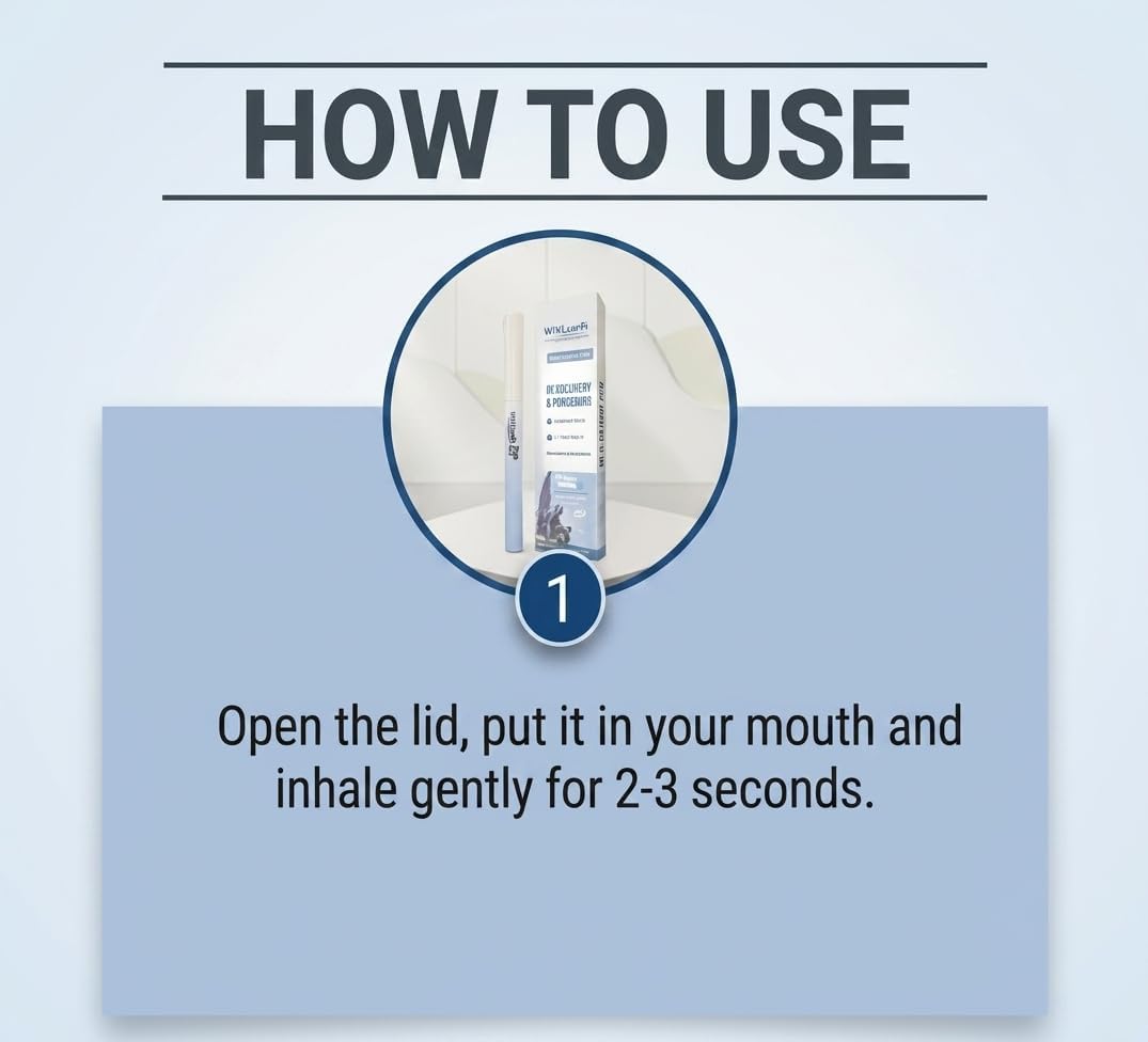 How to use the calming inhaler in one step