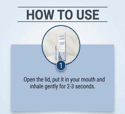 How to use the calming inhaler in one step