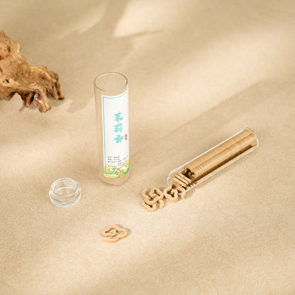 Jasmine Fragrance No-Binder Mini Coils - Handcrafted Aroma for Relaxation