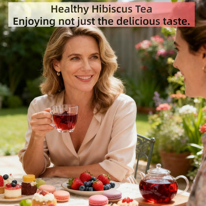 VerdantStrand Hibiscus Tea Bags, 60 Count – Premium Hibiscus Flower Tea/Flor de Jamaica, 100% Natural Herbal Tea, Caffeine-Free, Sugar-Free