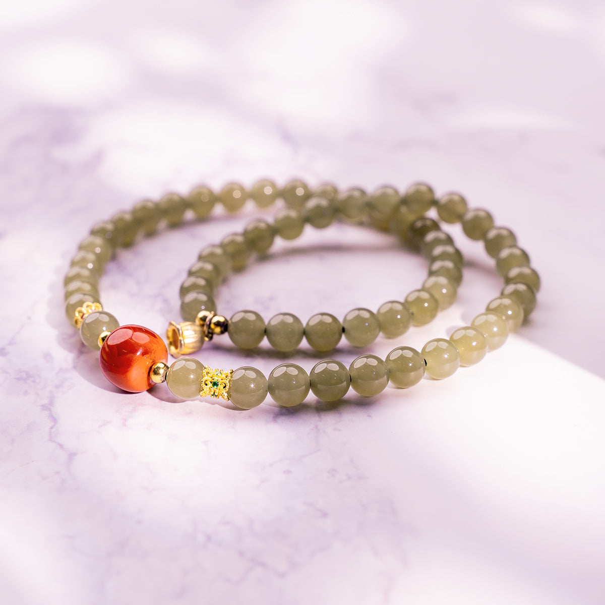 The Grounded Band Agate Jade for emotional healing
