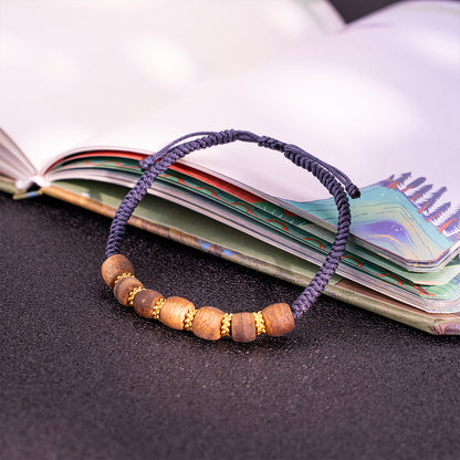 Wrist talisman a Agarwood piece for steady focus, calm and personal growth