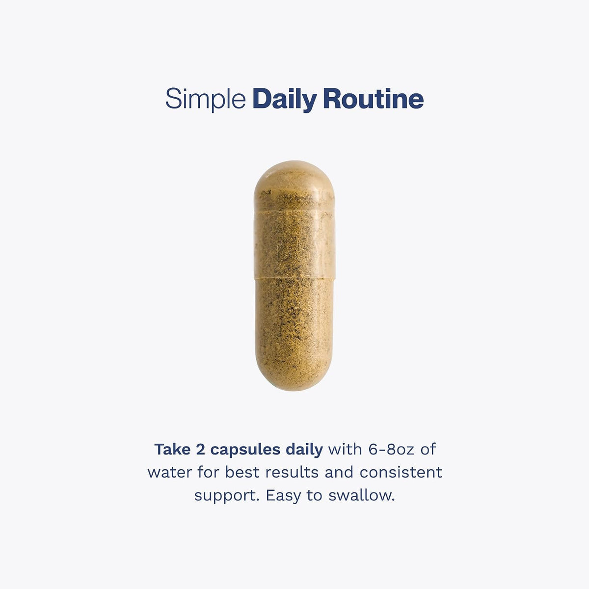 Two capsule daily serving for prostate support