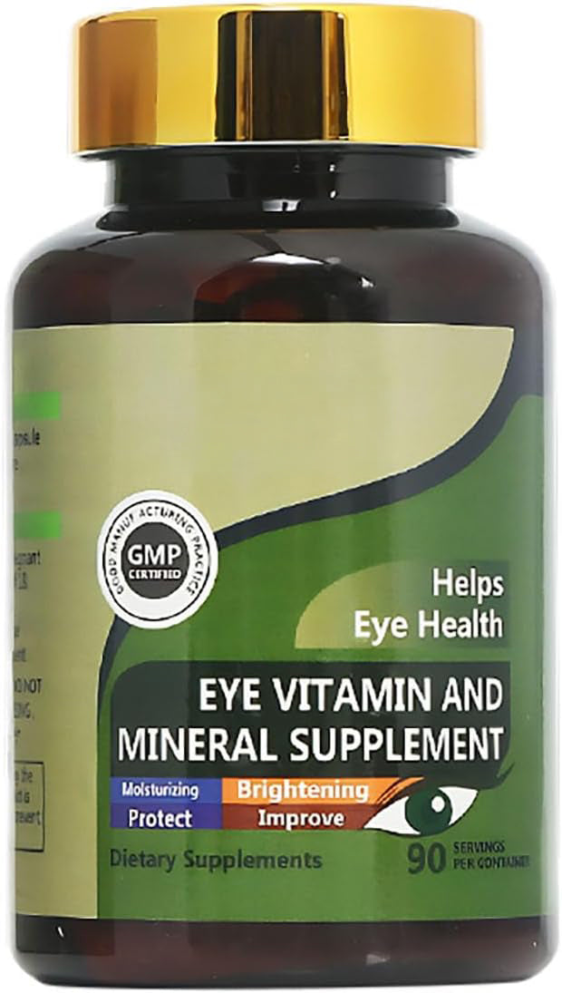 JFX Eye Vitamins with Lutein 20mg & Zeaxanthin 4mg – AREDS-Based Macular Degeneration Supplements – Vision Supplements for Dry Eye Relief & Eye Health – GMP Certified – 90 Softgels(Pack of 1)