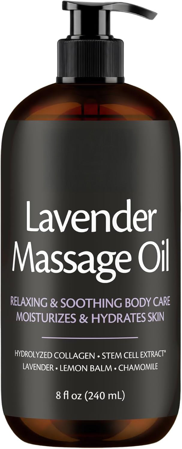 Anti Cellulite Massage Oil for Massage Therapy with Collagen (8 Fl Oz)