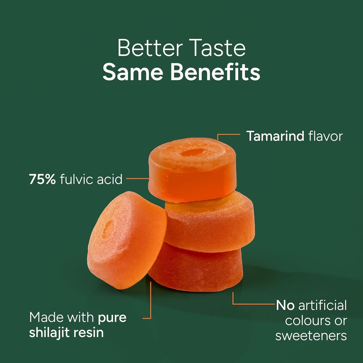 Tamarind-flavoured gummies with no artificial colours