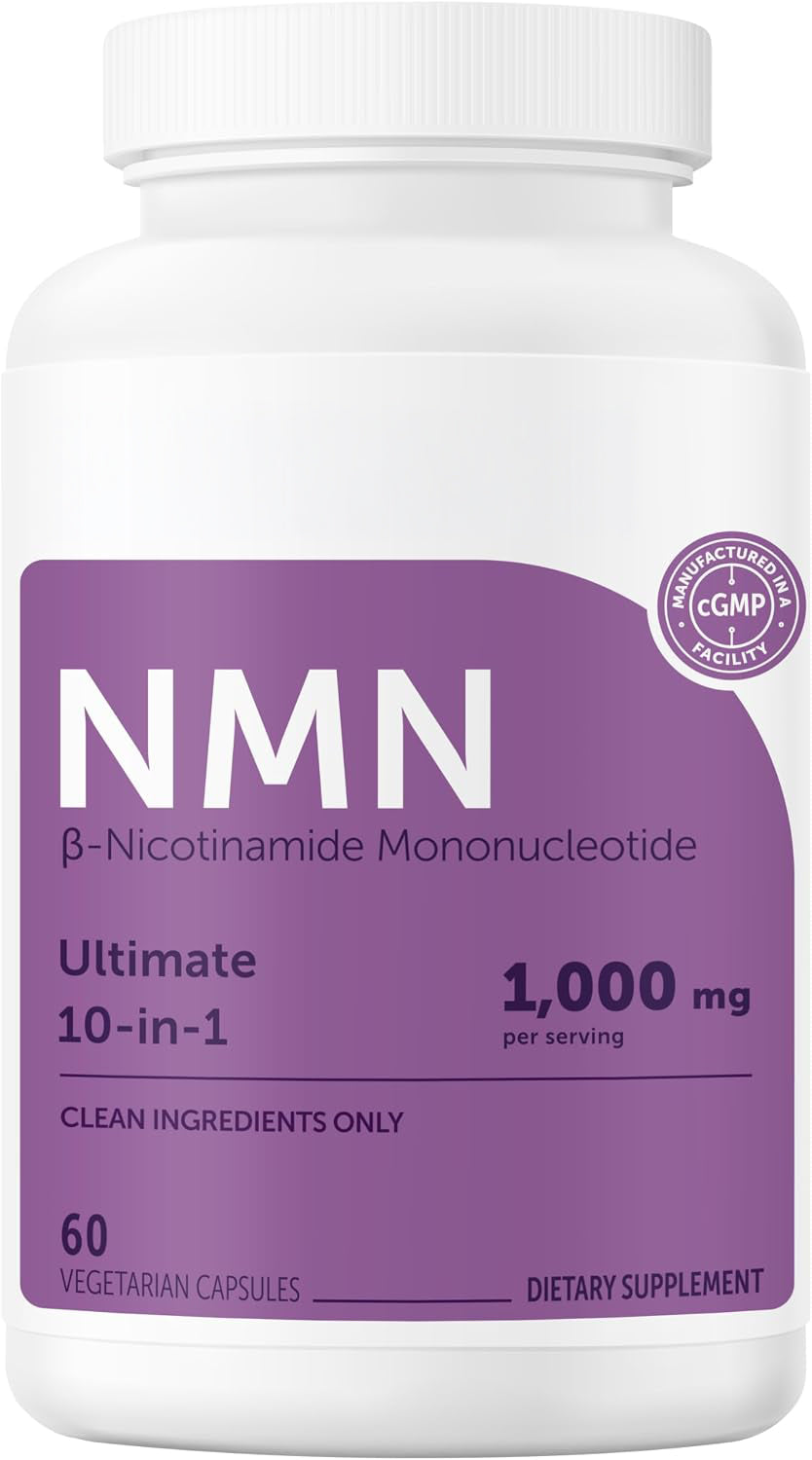 Micro Ingredients NMN Complex 1000mg Per Serving, 120 Veggie Capsules
