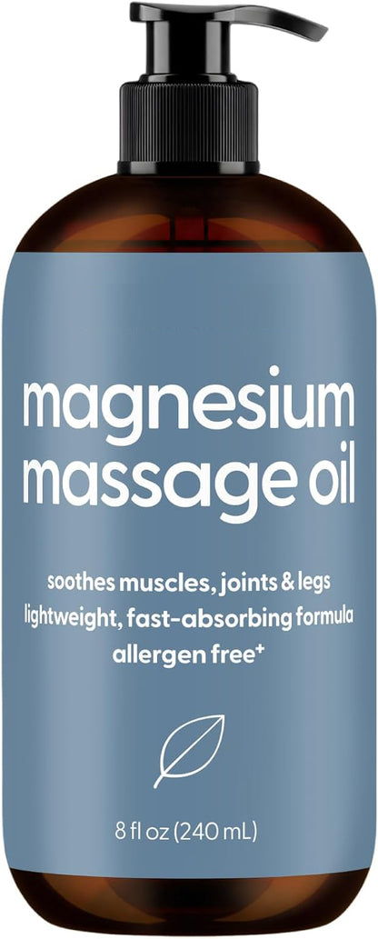 Anti Cellulite Massage Oil for Massage Therapy with Collagen (8 Fl Oz)