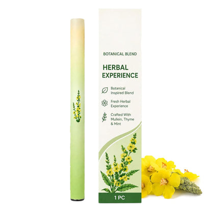 Mullein and thyme herbal inhaler pen and carton