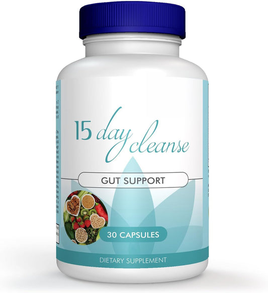Mila Miamor 15 Day Cleanse - Gut and Colon Support - Advanced Gut Cleanse Detox for Women & Men with Senna, Cascara Sagrada & Psyllium Husk - Non-GMO - Made in USA - 30 Capsules