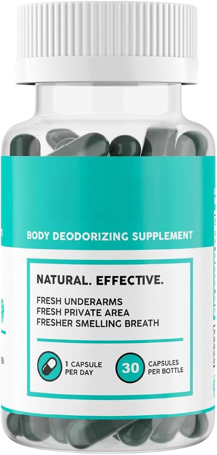 DEOS® Internal Deodorant Supplement [Natural Odor Control] Capsules 2x30 Pcs
