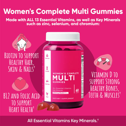 Goli Women's Complete Multivitamin Vegan Gummies, 60 Count