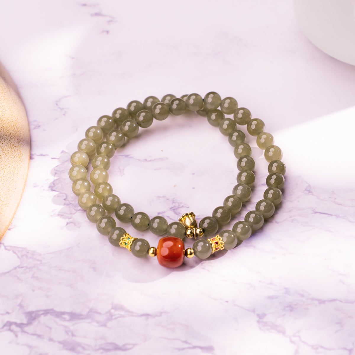 The Grounded Band Agate Jade for emotional healing