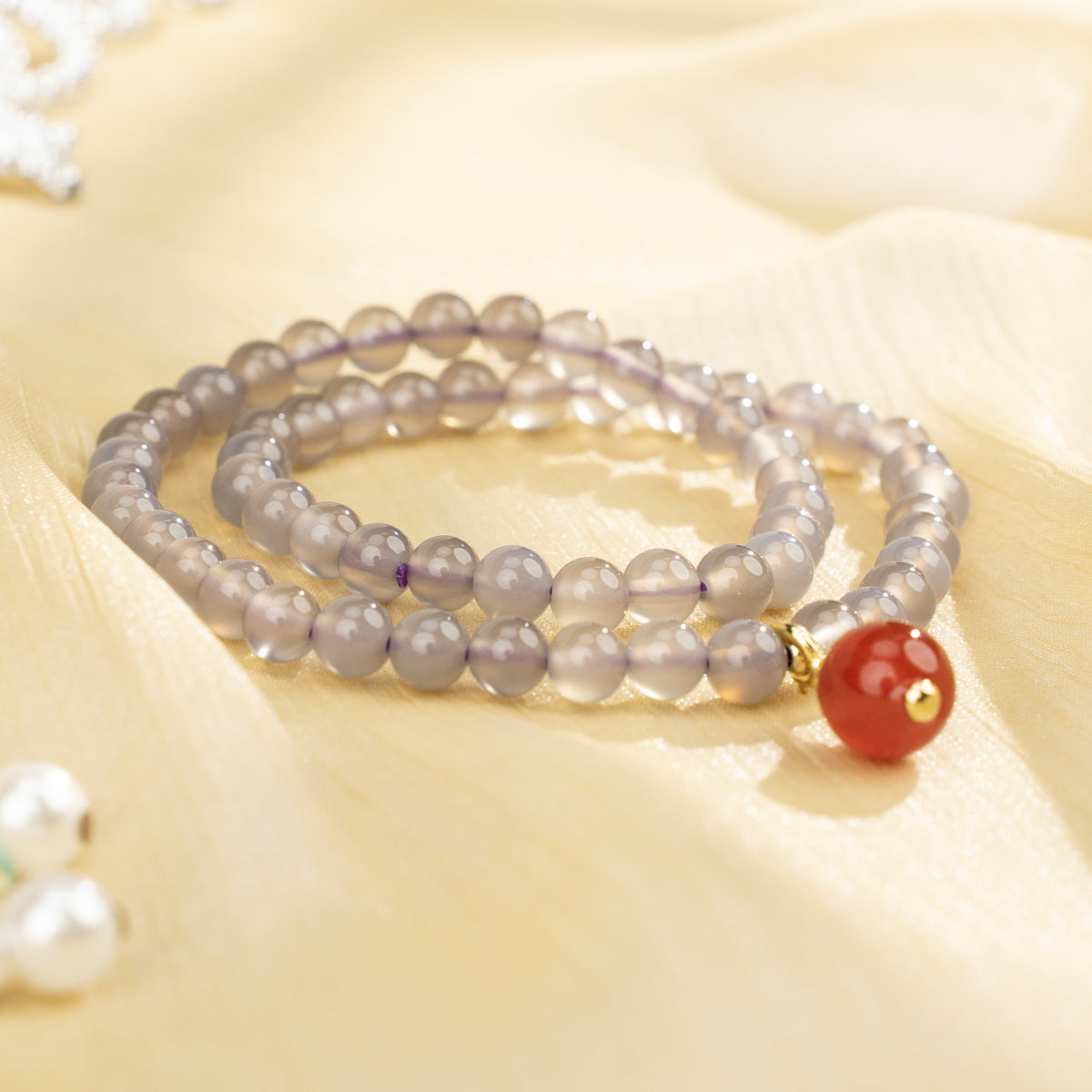 Smoky Agate Double-Wrap Bracelet — Grounded Style & Protective Energy