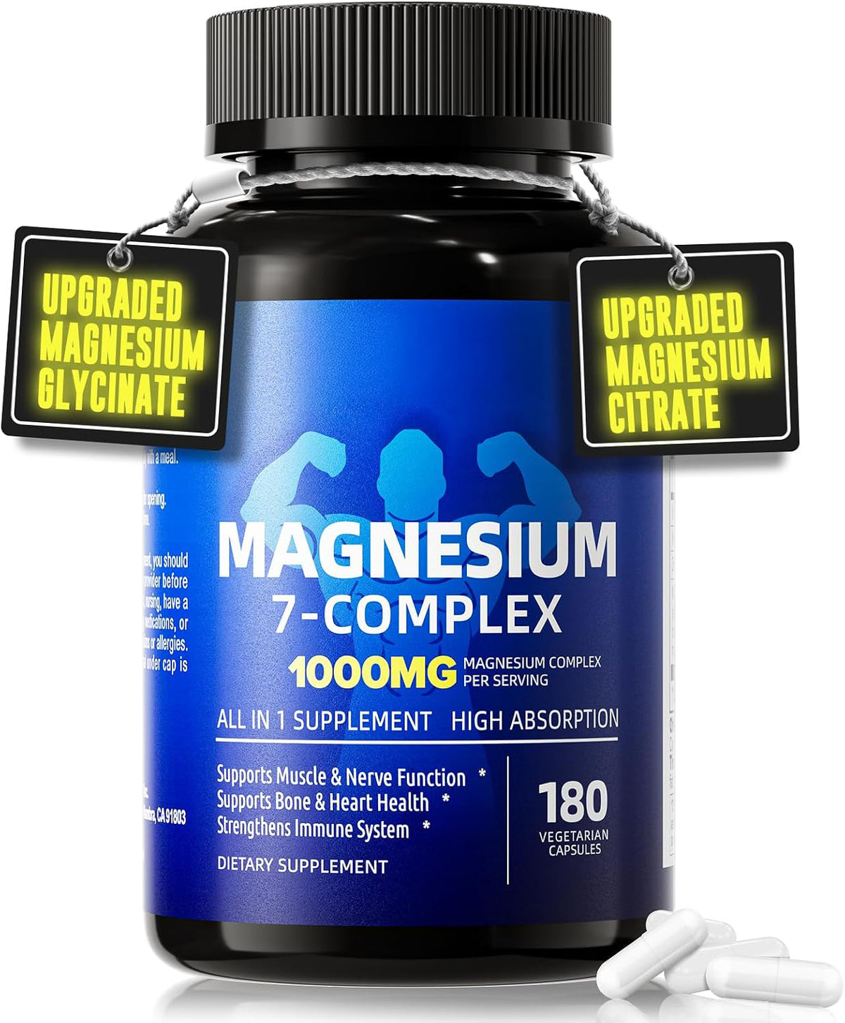 Magnesium 7 Complex Supplement, 7 Forms of Magnesium for Sleep & Muscle
