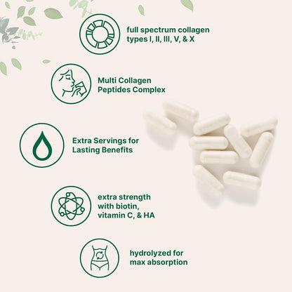Micro Ingredients Multi Collagen Peptides Pills, 240 Capsules